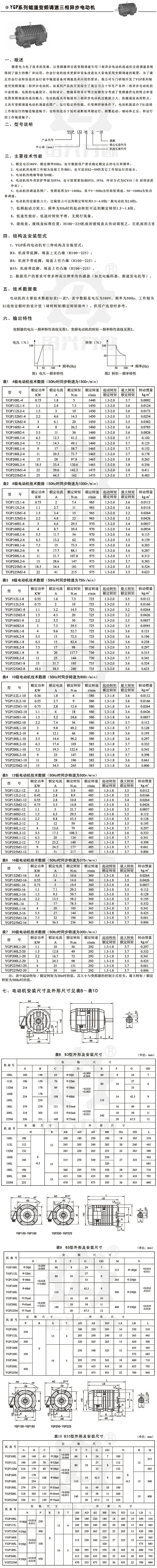 YGP 系列电机